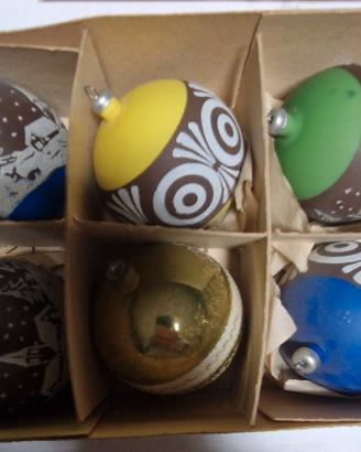 vintage palline di natale in vetro anni 70