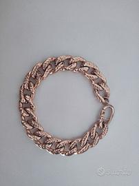 Braccialetto smaltato oro rosa 
