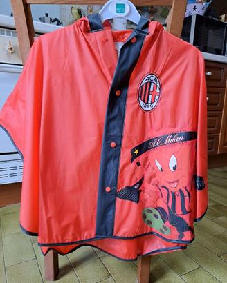 Mantellina Poncho Pioggia Ac Milan