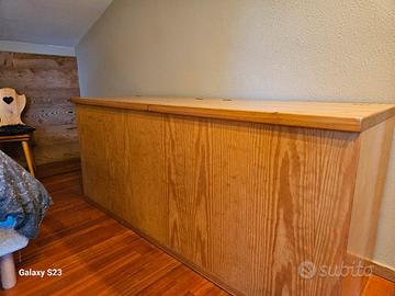 mobile contenitore legno massiccio stile  montagna