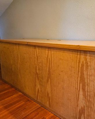 mobile contenitore legno massiccio stile  montagna