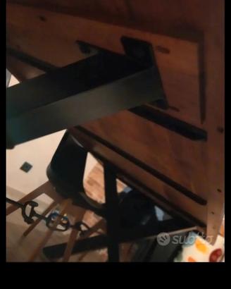 tavolo in legno 2x1 mt