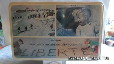 SCATOLA DI LATTA di biscotti ORIGINALE D-DAY 44-94