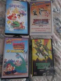 Vhs film di animazione/cartoni animati - usate