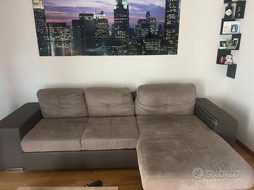 Divano letto, tre posti, angolo destro