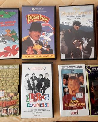 9 VHS BC Roger Rabbit Zanna Bianca Aladdin altri..