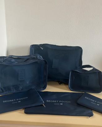 Set organizzatori da valigia per viaggio