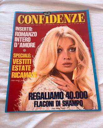 Rivista Confidenze Giugno 1972 Vintage Mondadori