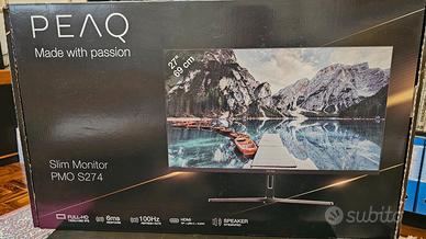 Monitor PEAQ 27” Full HD come nuovo con scontrino
