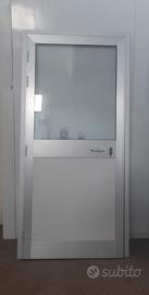 Porta in alluminio con vetro 85x200