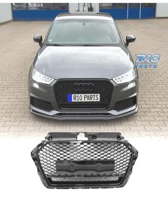 GRIGLIA AUDI A3 8V 16-20 LOOK RS3 NERO