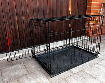 New World Gabbia per cani in metallo pieghevole