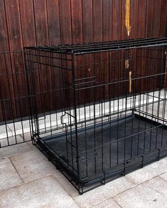 New World Gabbia per cani in metallo pieghevole