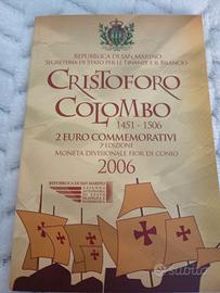2 euro commemorativo Colombo 2006 Repubblica di Sa