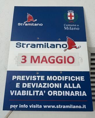 Cartello  della Stramilano 2026.Pannello 