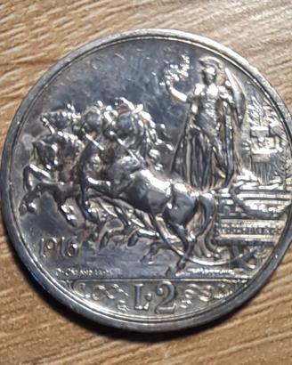 moneta antica Lire 2 del 1916