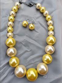 Set collana e orecchini bigiotteria