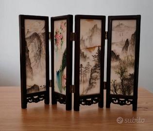 antichità paravento orientale