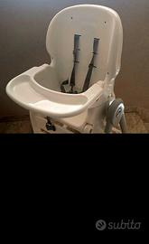 Seggiolone Pappa CAM Campione – Bianco/Grigio 