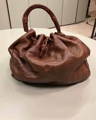 Borsa a secchiello mappa marrone