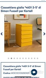 cassettiera kartell simon fussell vintage
