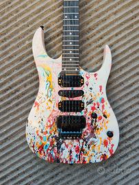 chitarra elettrica stile Ibanez RG swirl