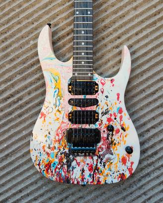 chitarra elettrica stile Ibanez RG swirl