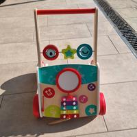 Carrellino primi passi in legno 