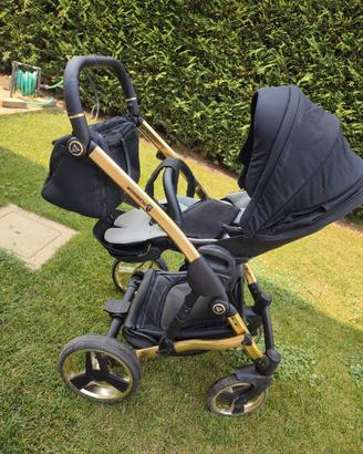 Passeggino+navetta+ovetto Junama Diamond spine ner