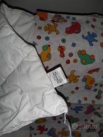 piumino con copripiumino lettino