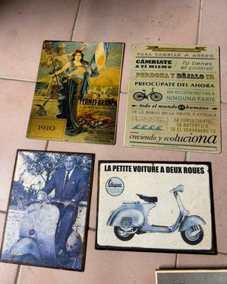 Quadretti vintage vespa