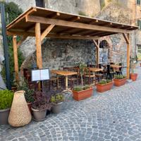 Gazebo in legno resistente 2,5x5metri