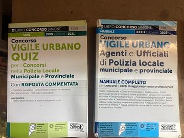 Libri concorso polizia municipale vigile urbano