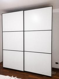 armadio scorrevole + letto abbinato con comodini
