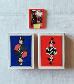 Carabinieri mazzi di carte Dal Negro vintage