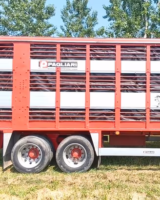 RIMORCHIO AGRICOLO TRASPORTO ANIMALI VIVI
