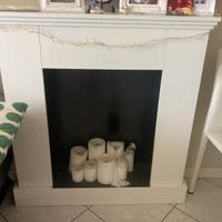 Camino decorativo bianco