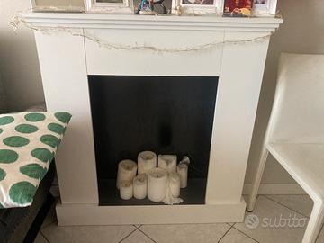 Camino decorativo bianco