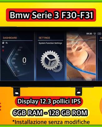 Monitor 12.3 pollici BMW SERIE 3 / 4 F30 F31