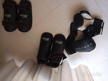 Set protezioni Sphinx piedi parastinchi kickboxing