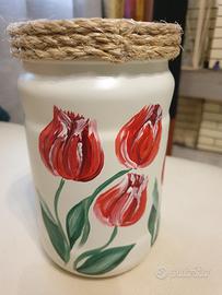 Vaso Dipinto a mano Tulipani