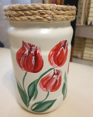 Vaso Dipinto a mano Tulipani