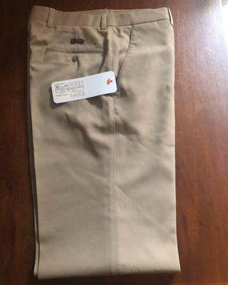 Pantalone da uomo in tessuto di colore beige
