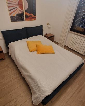 Letto matrimoniale imbottito