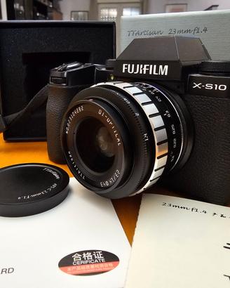 TTArtisan 23mm f/1.4 attacco Fujifilm X