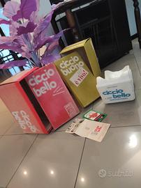 Scatole e seggiolino Vintage Cicciobello Sebino