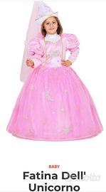 Vestito carnevale Fatina Unicorno 5/6 anni