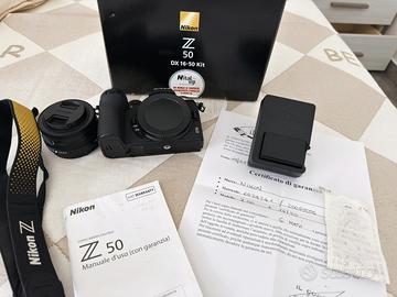 Nikon z50 + 16-50kit