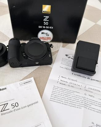 Nikon z50 + 16-50kit