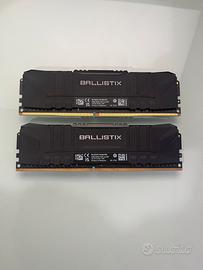 Crucial Ballistix 16GB (2x8GB) DDR4 3200MHz CL16